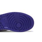 Jordan 1 Mid Purple Black (W) – pohled shora | Purekickz