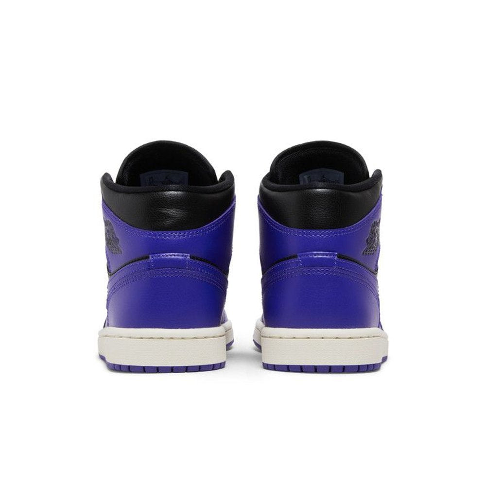 Jordan 1 Mid Purple Black (W) – podrážka | Purekickz