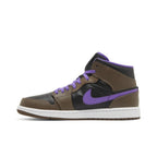 Jordan 1 Mid Purple Mocha – hlavní pohled | Purekickz