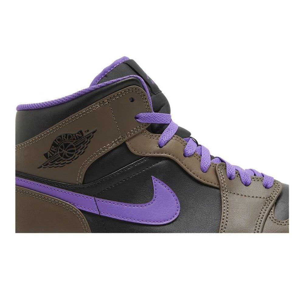 Jordan 1 Mid Purple Mocha – detail | Purekickz