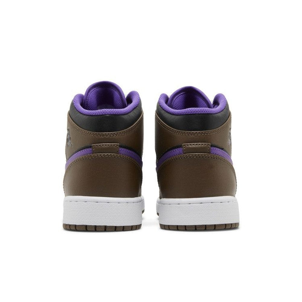 Jordan 1 Mid Purple Mocha (GS) – podrážka | Purekickz