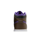 Jordan 1 Mid Purple Mocha (GS) – detail materiálu | Purekickz