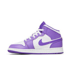 Jordan 1 Mid Purple Venom (GS) – hlavní pohled | Purekickz