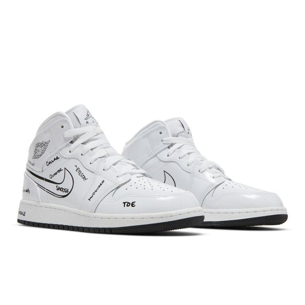 Jordan 1 Mid Schematic (GS)