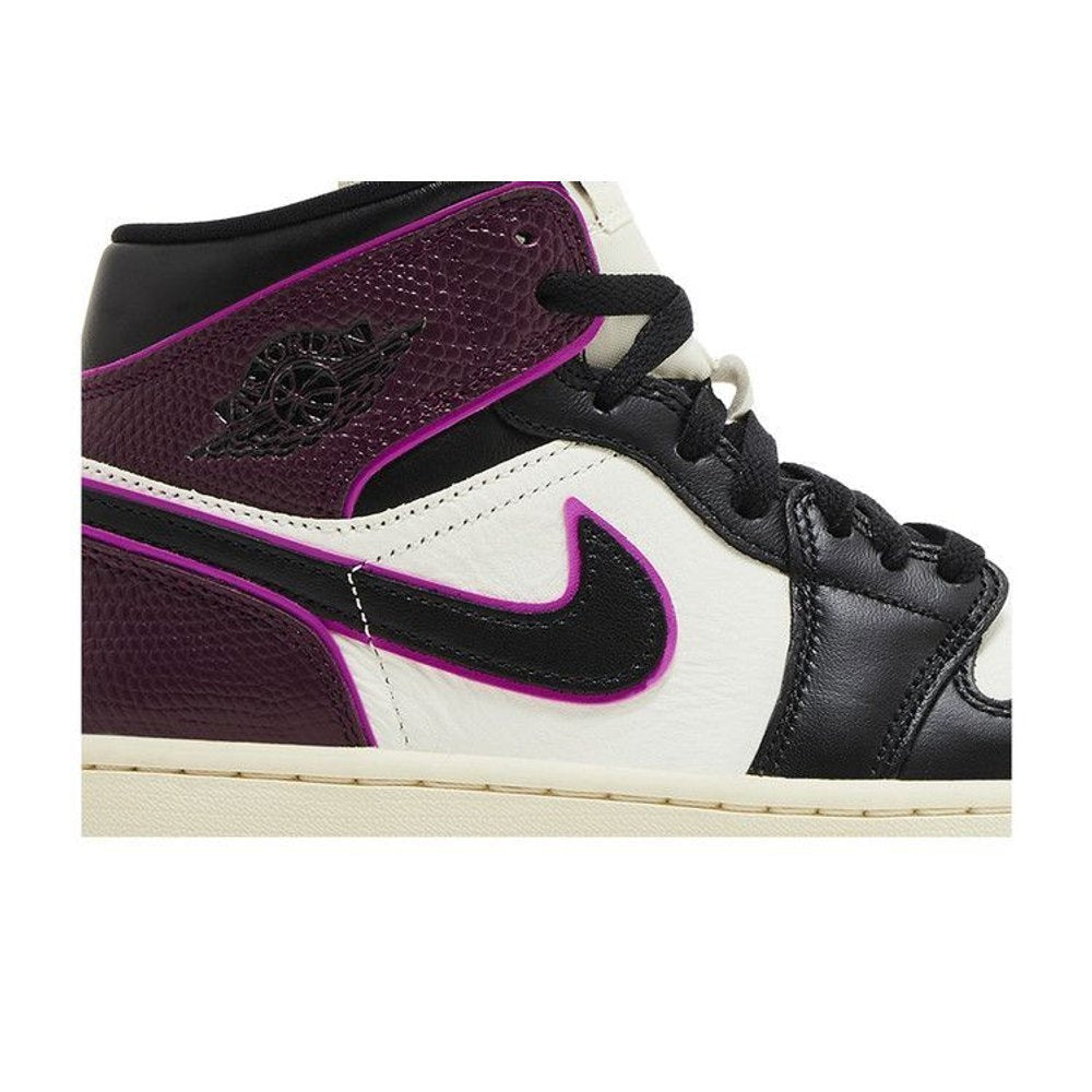 Jordan 1 Mid SE Bordeaux (W) – detail | Purekickz