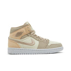 Jordan 1 Mid SE Canvas Khaki (W) – boční pohled | Purekickz