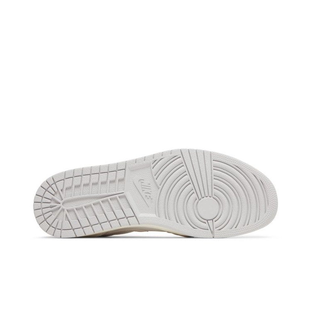Jordan 1 Mid SE Craft Inside Out White Grey – zadní pohled | Purekickz