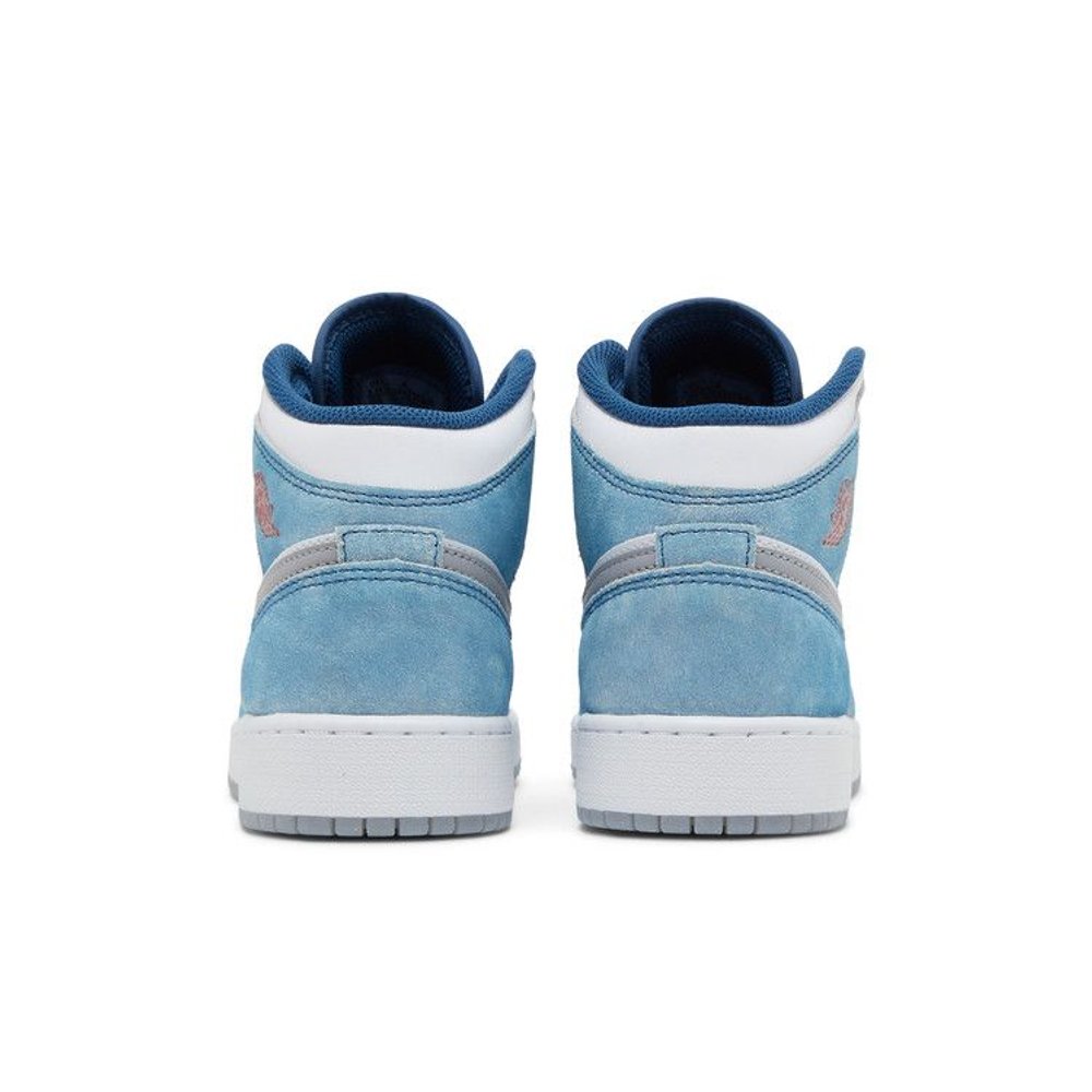 Jordan 1 Mid SE French Blue Light Steel (GS) – podrážka | Purekickz