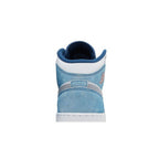 Jordan 1 Mid SE French Blue Light Steel (GS) – detail materiálu | Purekickz