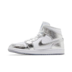 Jordan 1 Mid SE Metallic Silver (W) – hlavní pohled | Purekickz