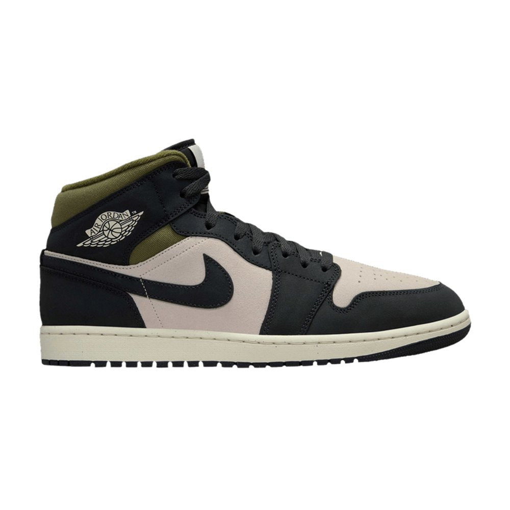 Jordan 1 Mid SE Off Noir Medium Olive – hlavní pohled | Purekickz
