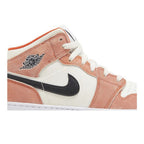 Jordan 1 Mid SE Orange Suede (GS) – detail | Purekickz