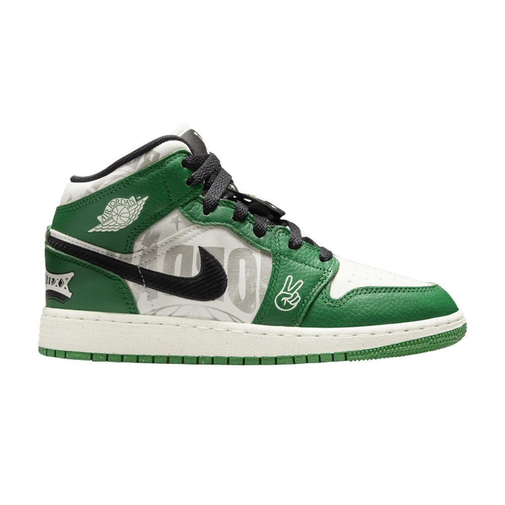 Jordan 1 Mid SE Overbranded (GS) – hlavní pohled | Purekickz