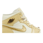Jordan 1 Mid SE Pale Vanilla Metallic Gold (W) – detail | Purekickz