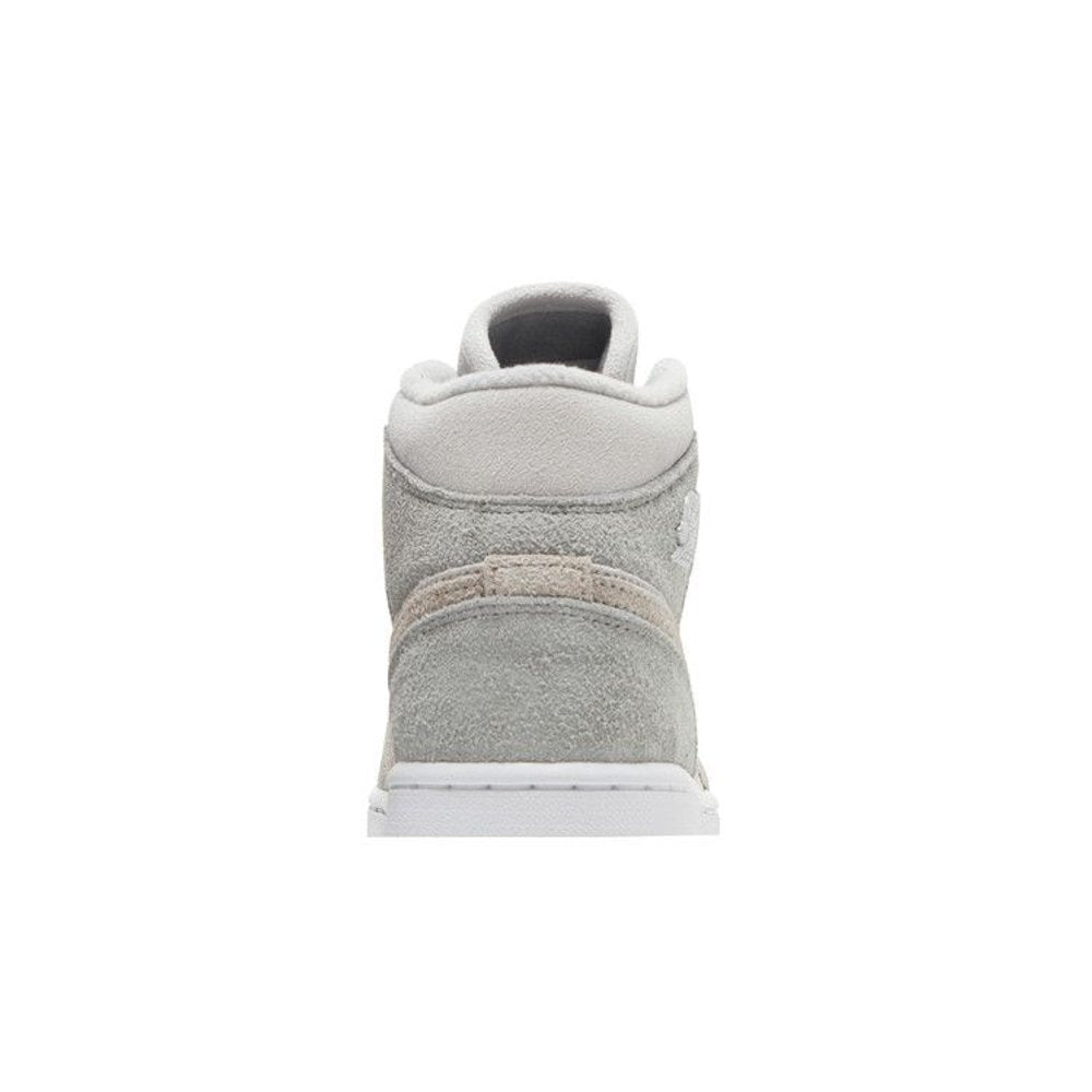 Jordan 1 Mid SE Particle Grey – detail materiálu | Purekickz