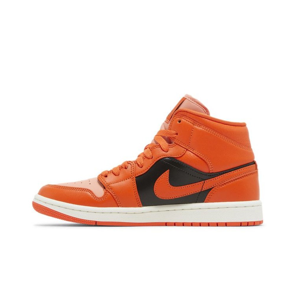Jordan 1 Mid SE Rush Orange Crimson Bliss (W) – hlavní pohled | Purekickz