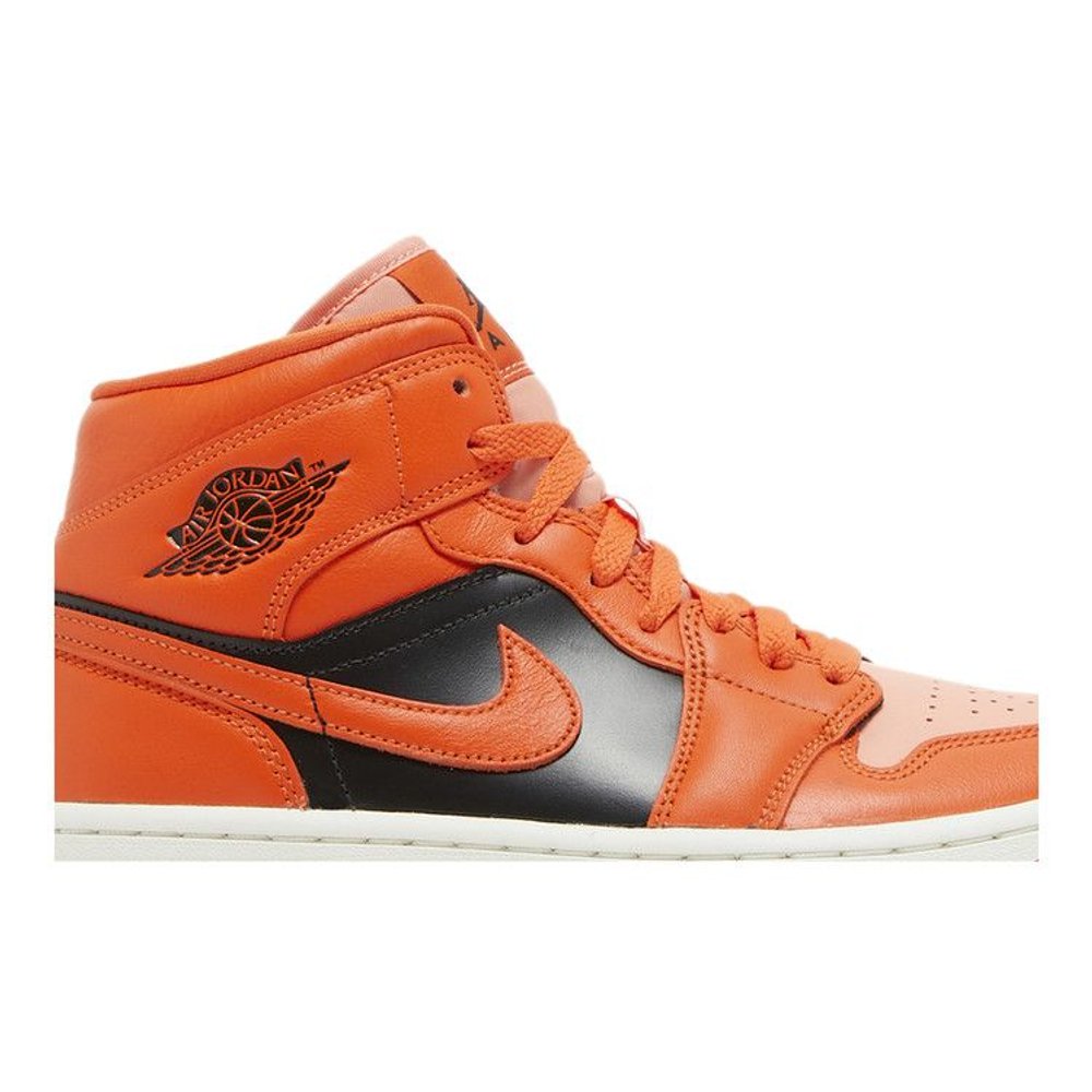 Jordan 1 Mid SE Rush Orange Crimson Bliss (W) – detail | Purekickz