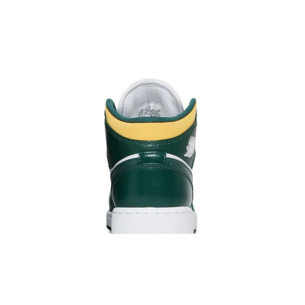 Jordan 1 Mid Sonics (2021) (GS) – detail materiálu | Purekickz