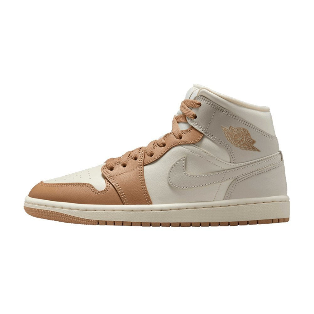 Jordan 1 Mid Tan Toe (W) – hlavní pohled | Purekickz