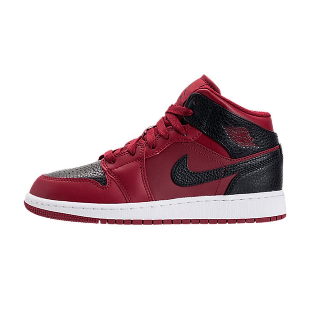 Jordan 1 Mid Team Red Black White (GS)