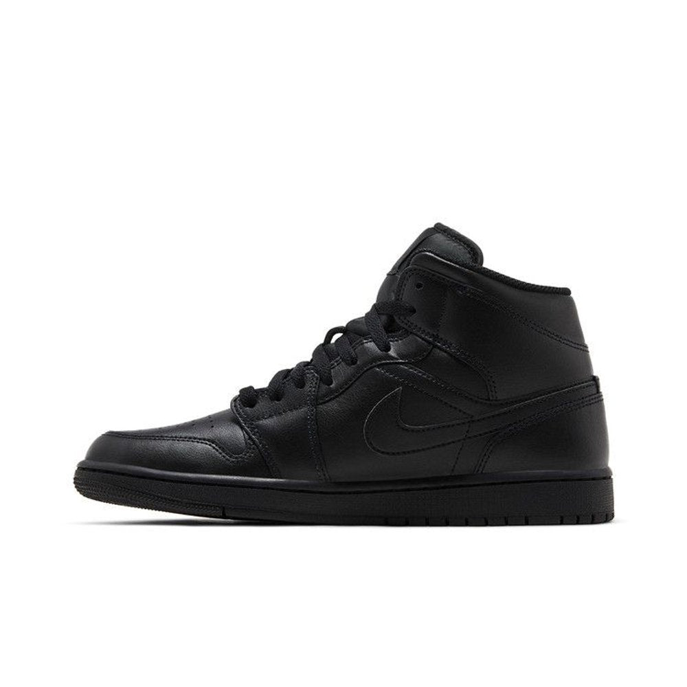 Jordan 1 Mid Triple Black – hlavní pohled | Purekickz