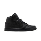 Jordan 1 Mid Triple Black – boční pohled | Purekickz