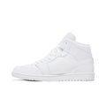 Jordan 1 Mid Triple White – hlavní pohled | Purekickz