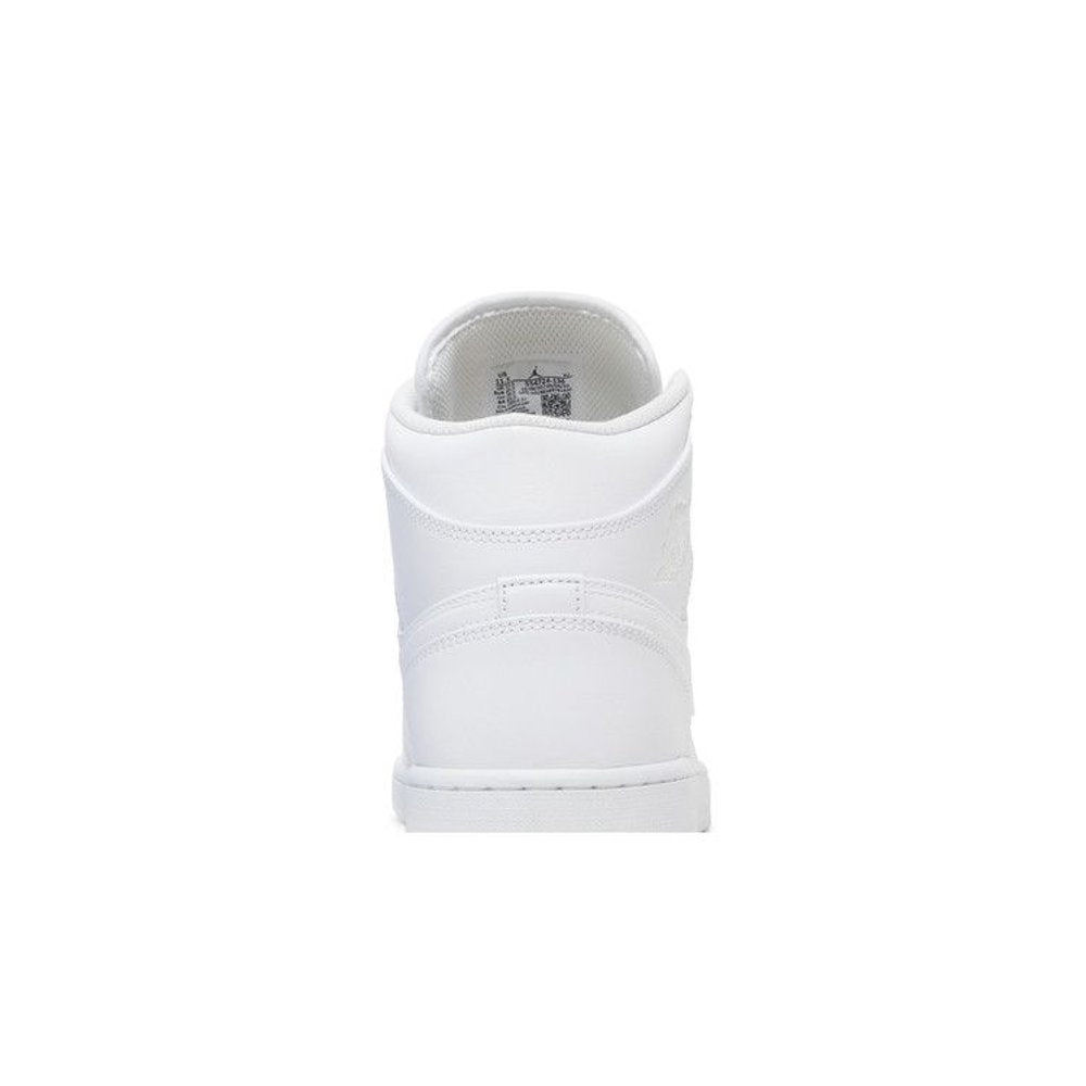 Jordan 1 Mid Triple White – detail materiálu | Purekickz