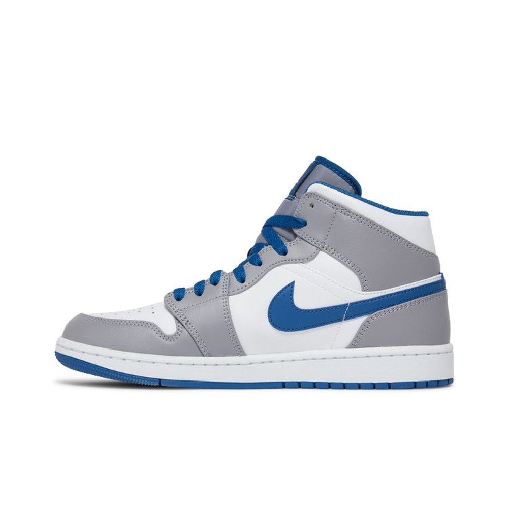 Jordan 1 Mid True Blue – hlavní pohled | Purekickz