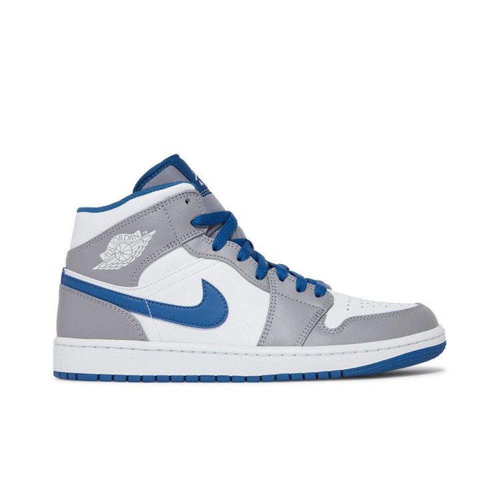 Jordan 1 Mid True Blue – boční pohled | Purekickz