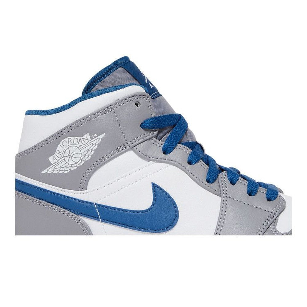 Jordan 1 Mid True Blue – detail | Purekickz