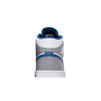 Jordan 1 Mid True Blue – detail materiálu | Purekickz