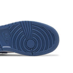 Jordan 1 Mid True Blue Cement (GS) – pohled shora | Purekickz