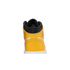 Jordan 1 Mid University Gold (GS) – detail materiálu | Purekickz