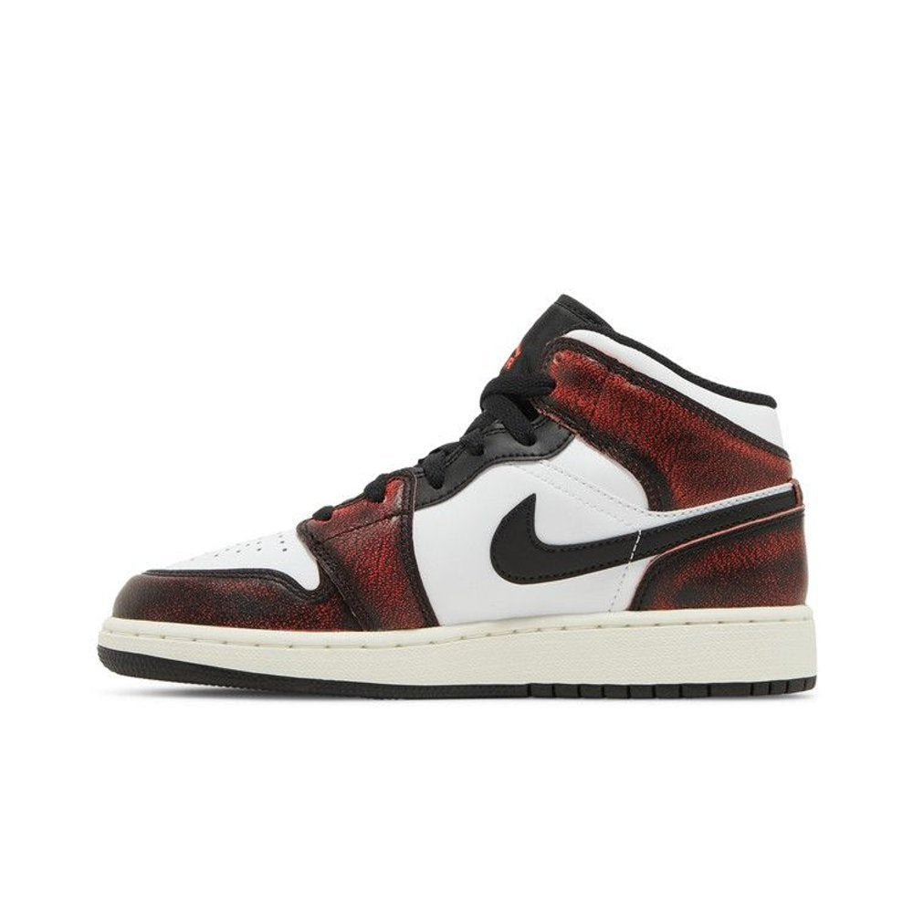 Jordan 1 Mid Wear-Away Chicago (GS) – hlavní pohled | Purekickz