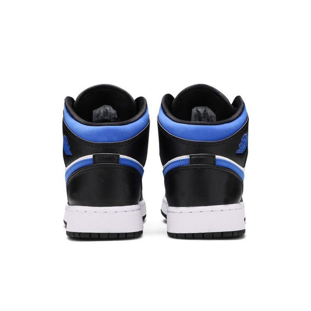 Jordan 1 Mid White Black Racer Blue (GS) – podrážka | Purekickz