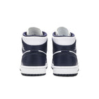 Jordan 1 Mid White Metallic Gold Obsidian – podrážka | Purekickz