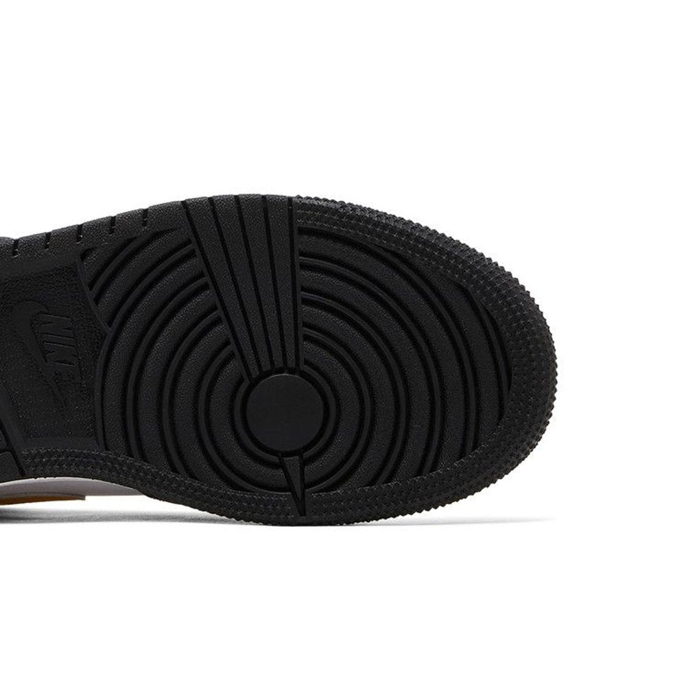 Jordan 1 Mid White Pollen Black (GS) – pohled shora | Purekickz