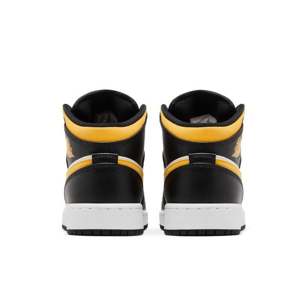 Jordan 1 Mid White Pollen Black (GS) – podrážka | Purekickz