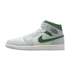 Jordan 1 Mid White Pure Platinum Pine Green – hlavní pohled | Purekickz