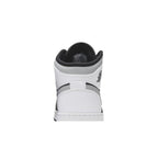 Jordan 1 Mid White Shadow (GS) – detail materiálu | Purekickz