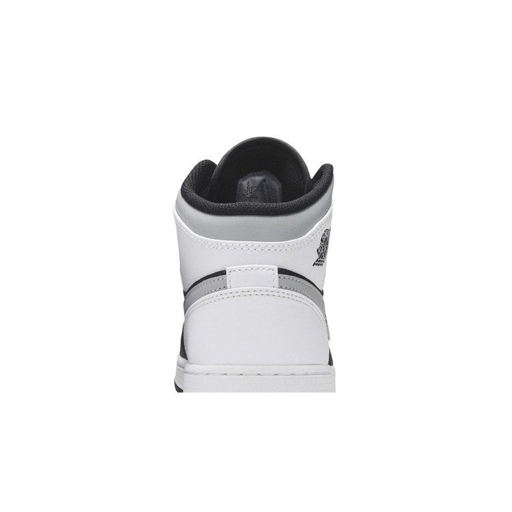 Jordan 1 Mid White Shadow (GS) – detail materiálu | Purekickz