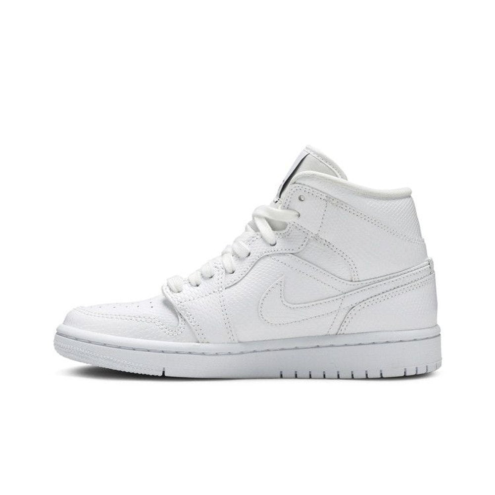 Jordan 1 Mid White Snakeskin (W) – hlavní pohled | Purekickz