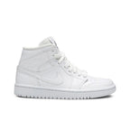 Jordan 1 Mid White Snakeskin (W) – boční pohled | Purekickz