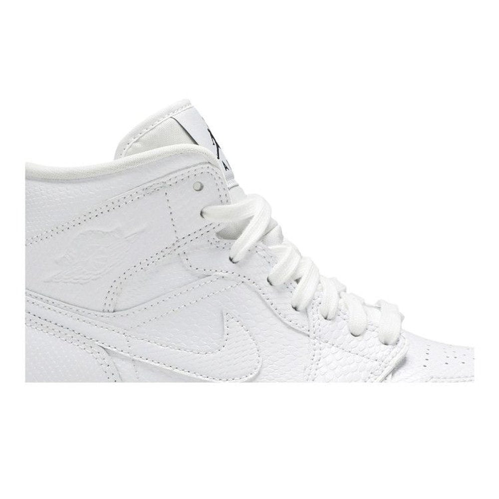 Jordan 1 Mid White Snakeskin (W) – detail | Purekickz