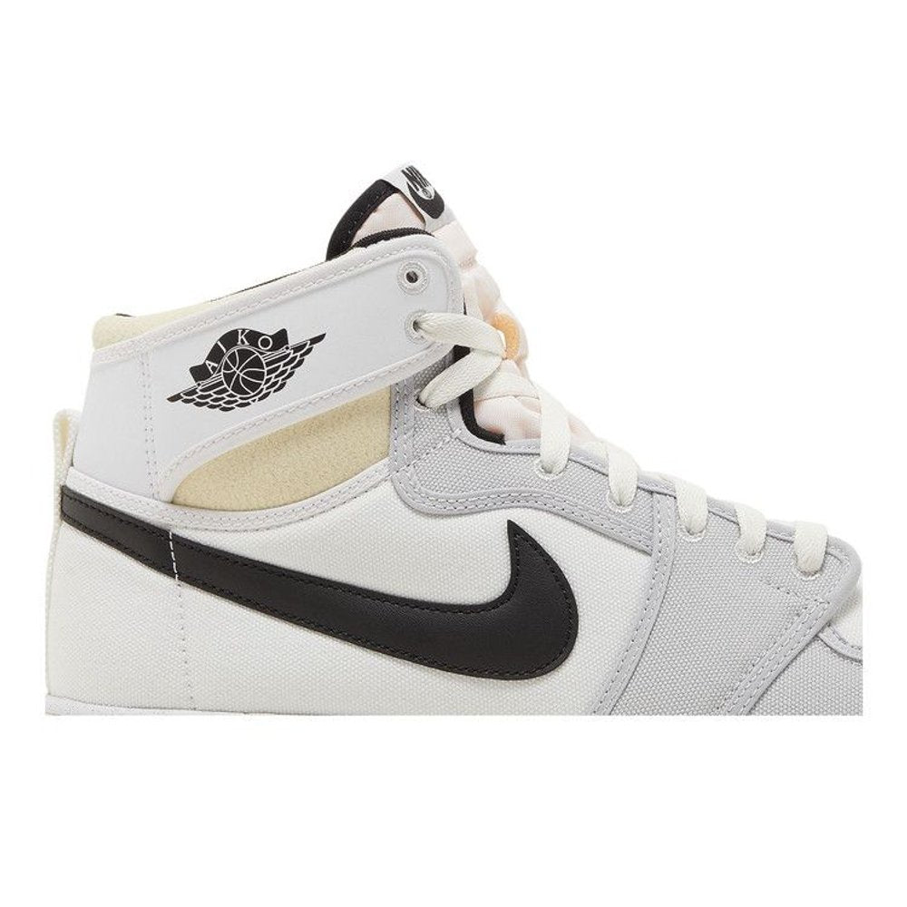 Jordan 1 Retro AJKO White Black Grey Fog – detail | Purekickz