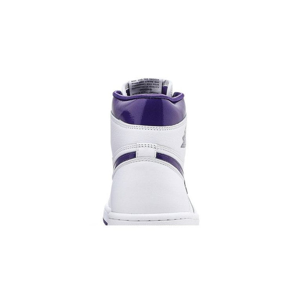 Jordan 1 Retro High Court Purple – detail materiálu | Purekickz