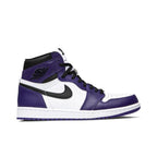 Jordan 1 Retro High Court Purple White – boční pohled | Purekickz