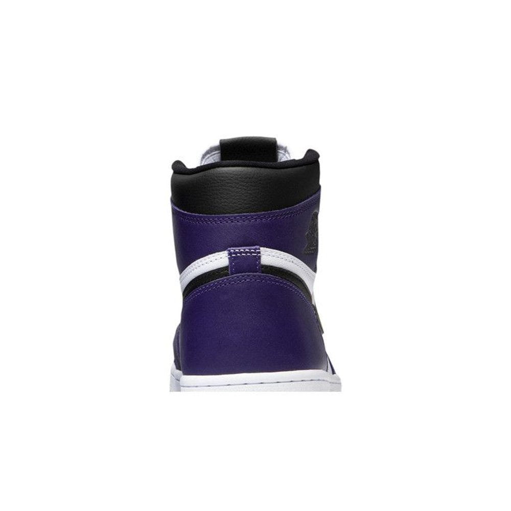 Jordan 1 Retro High Court Purple White – detail materiálu | Purekickz