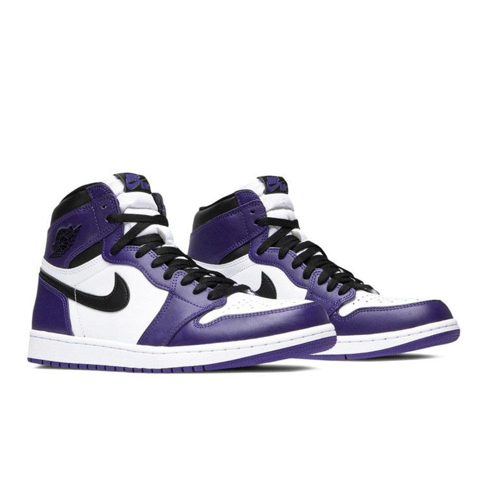 Jordan 1 Retro High Court Purple White – lifestyle foto | Purekickz